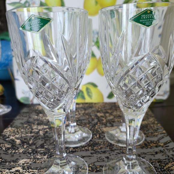 Set of 4 crystal goblets - Picture 3 of 6